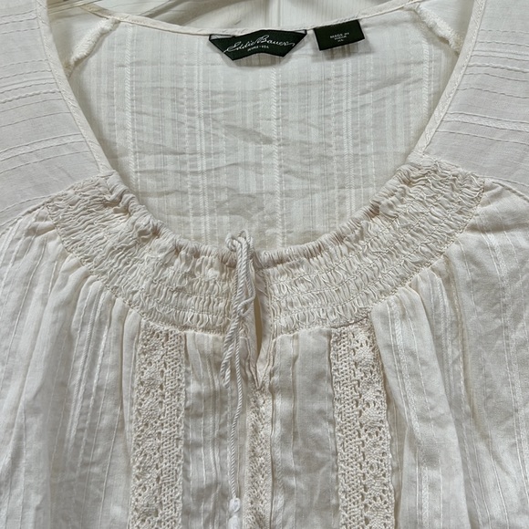 Eddie Bauer Peasant Style Blouse - Picture 4 of 6
